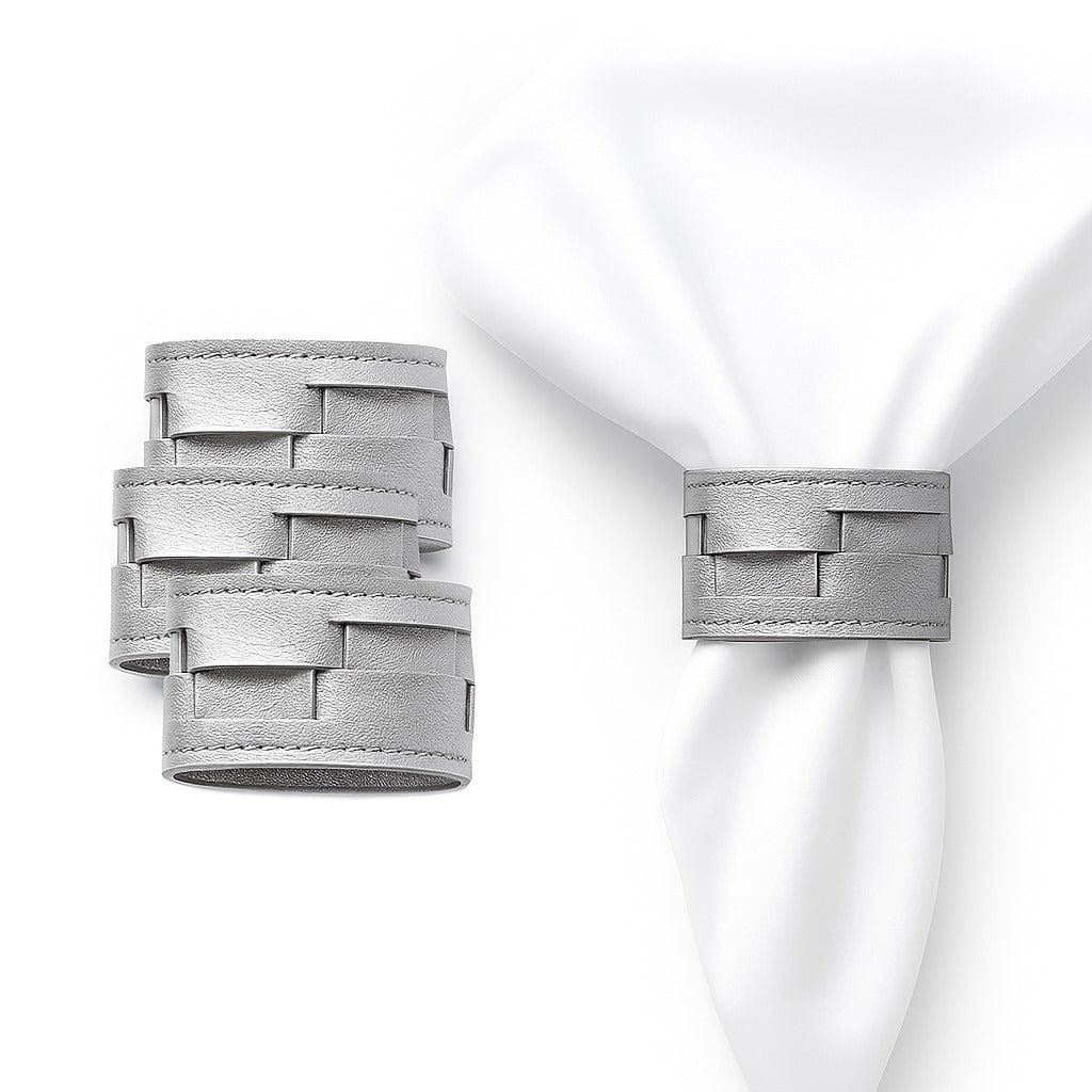 Woven Leather Napkin Wraps