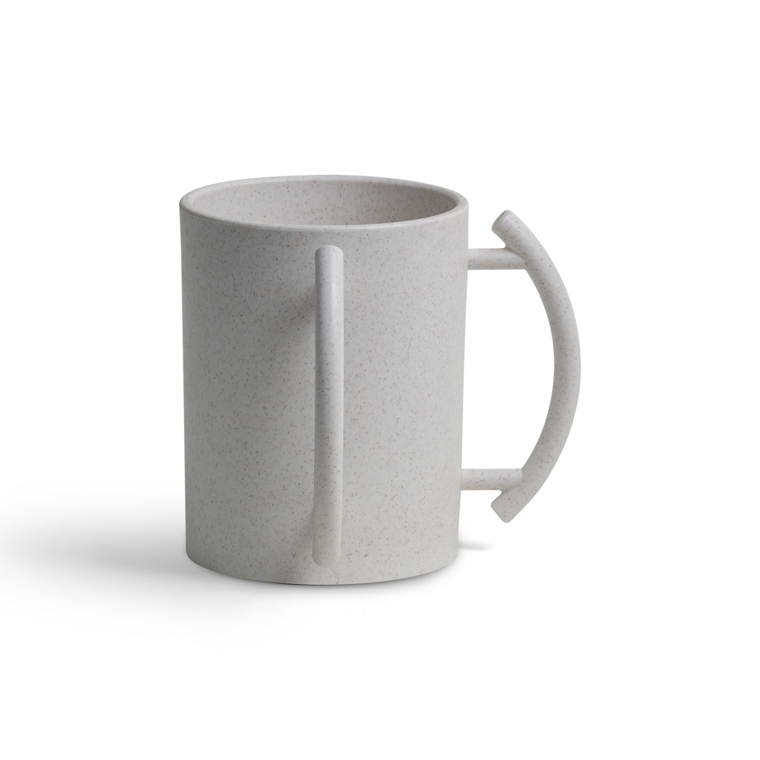 Acrylic Washing Cup White with White Hanldes