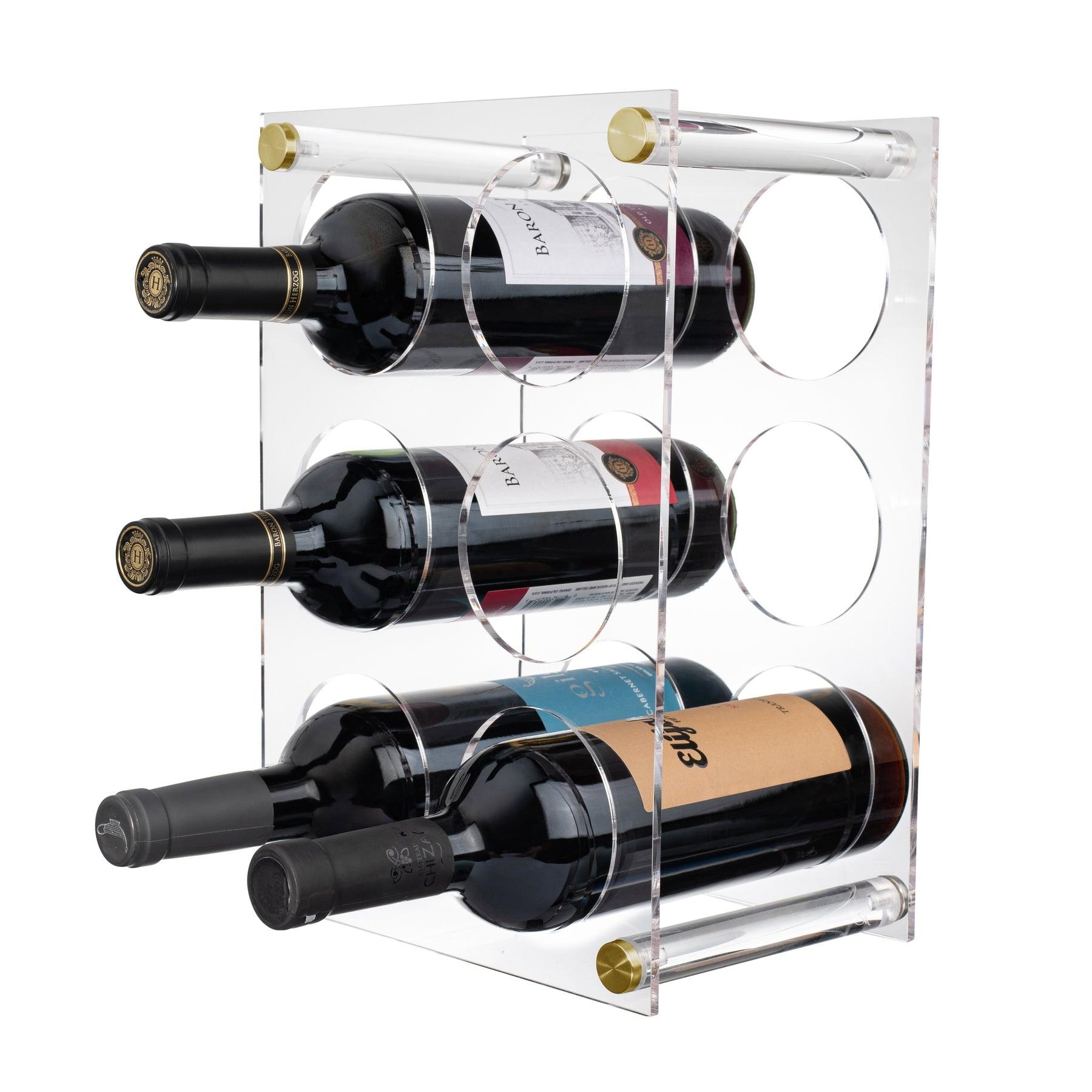 6 Bottle Wine Stand - Elegant Linen