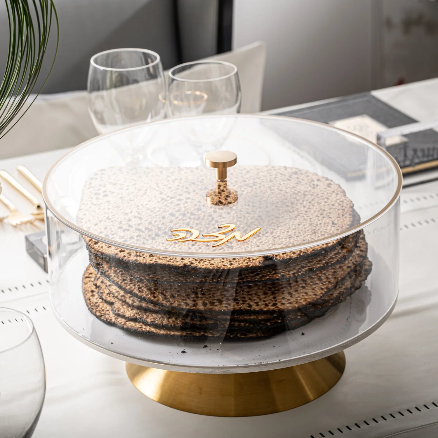 Raised MetaLucite Matzah Box