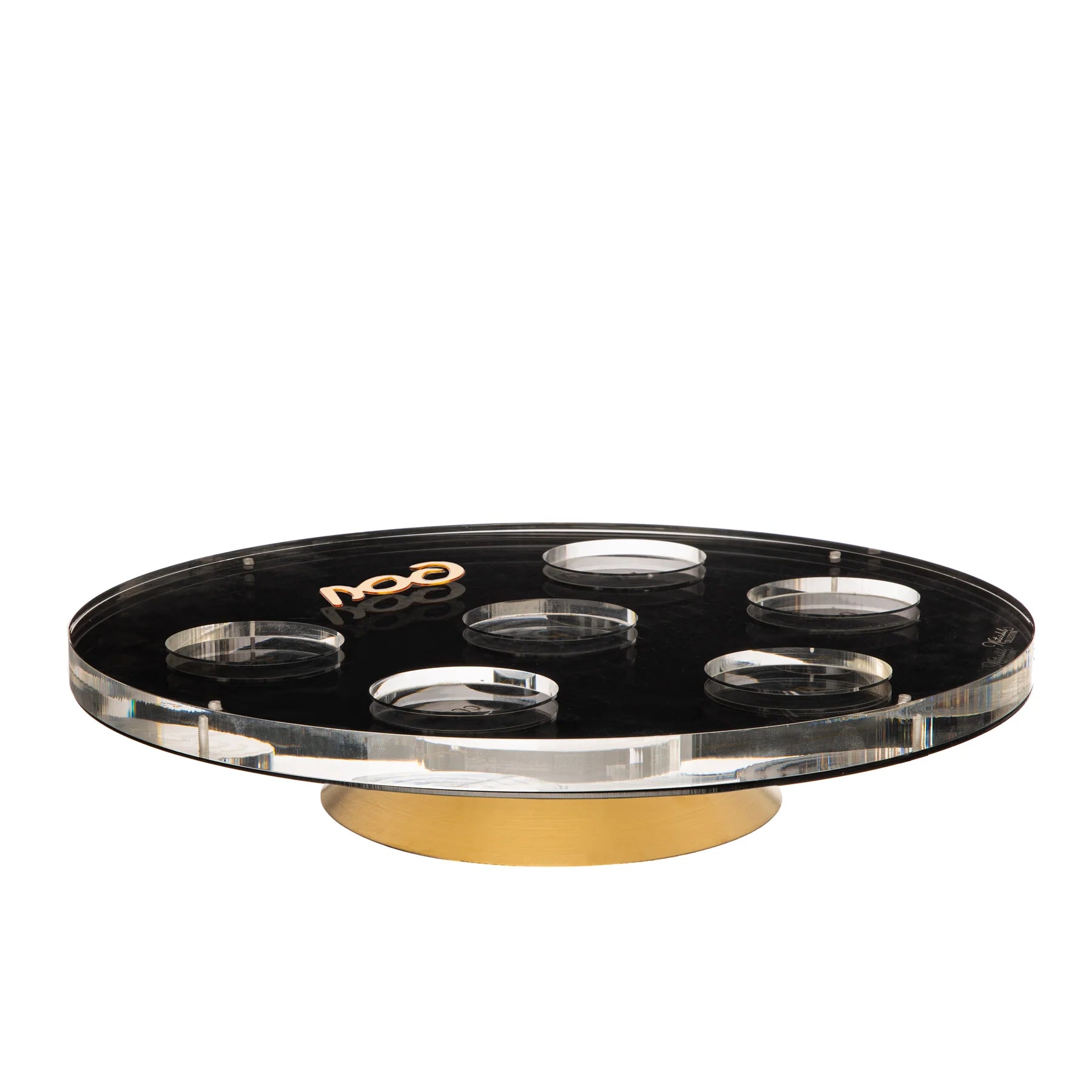 Raised MetaLucite Seder Plate