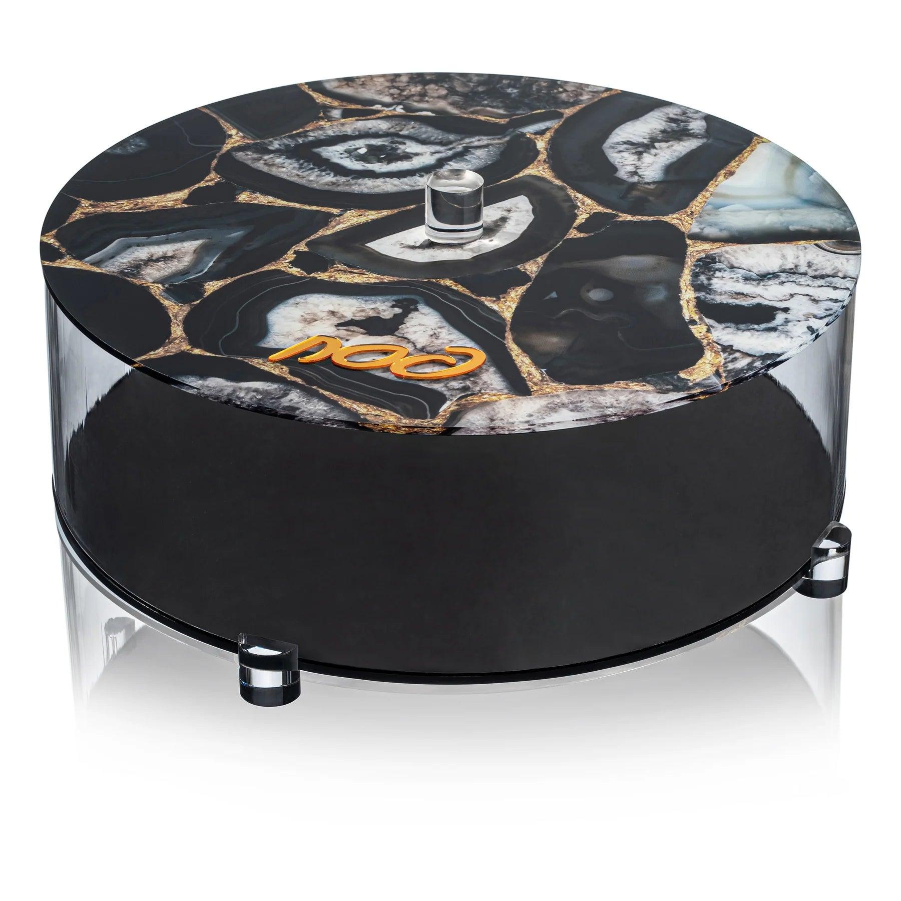 Agate Matzah Box - Elegant Linen