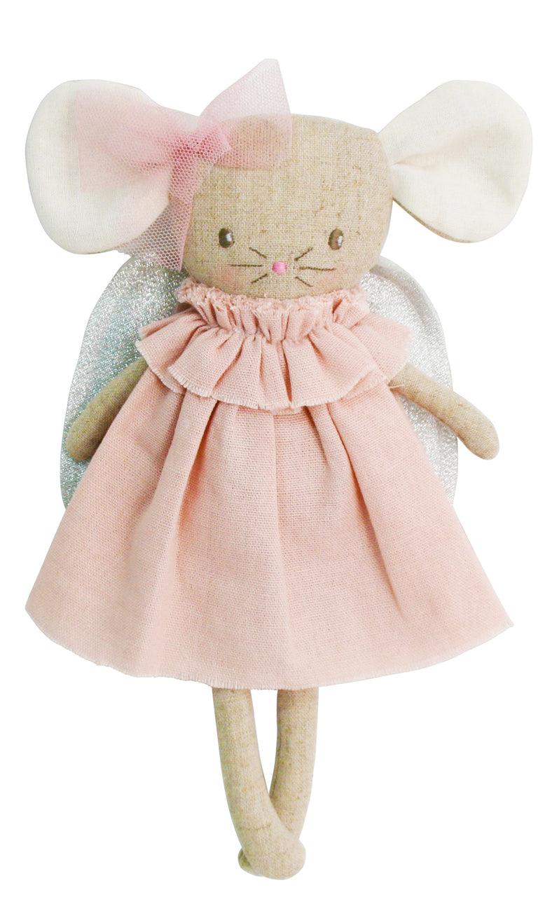 Angel Baby Mouse Pink Silver - Elegant Linen