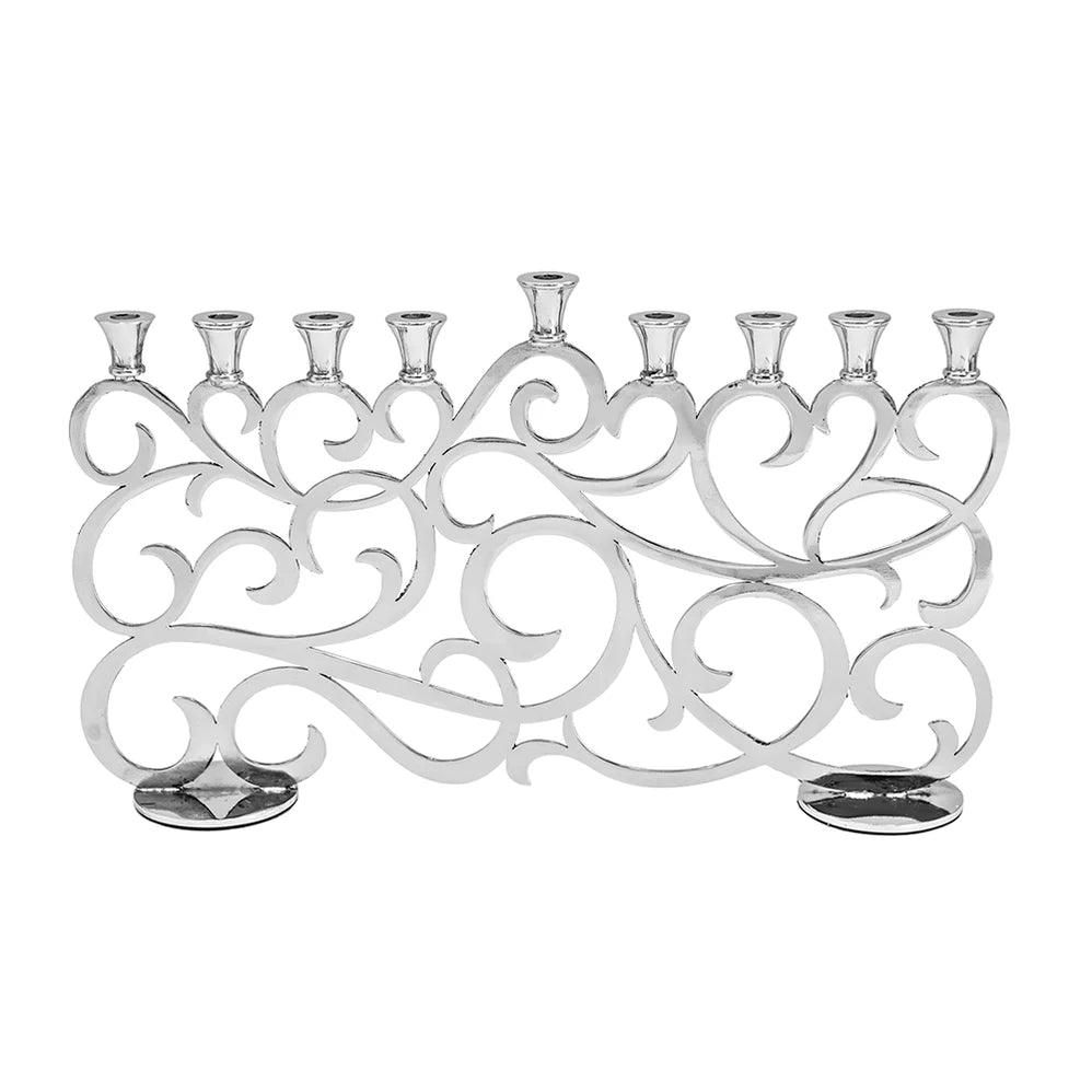 Aristocratic Candle Menorah - Elegant Linen