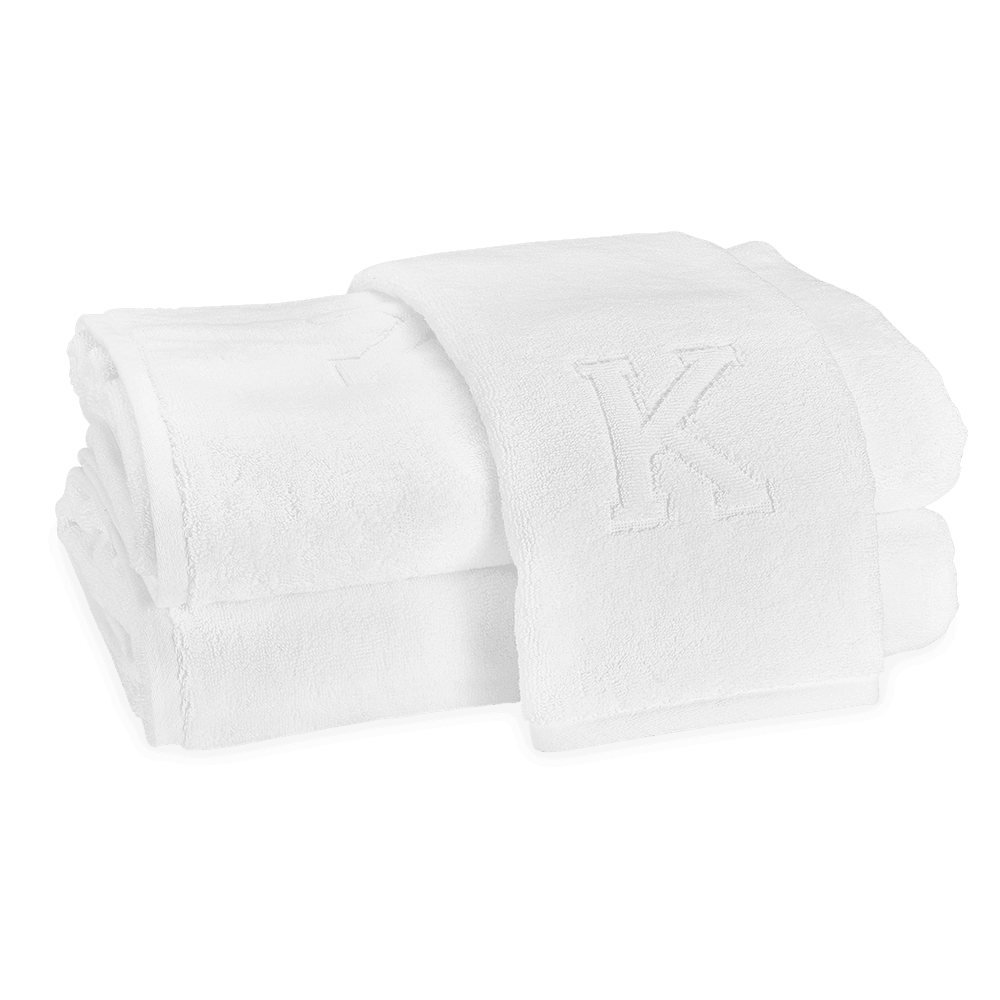 Auberge Monogrammed Fingertip Towel - Elegant Linen