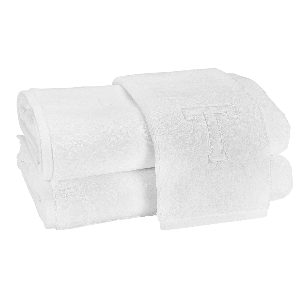 Auberge Monogrammed Fingertip Towel - Elegant Linen