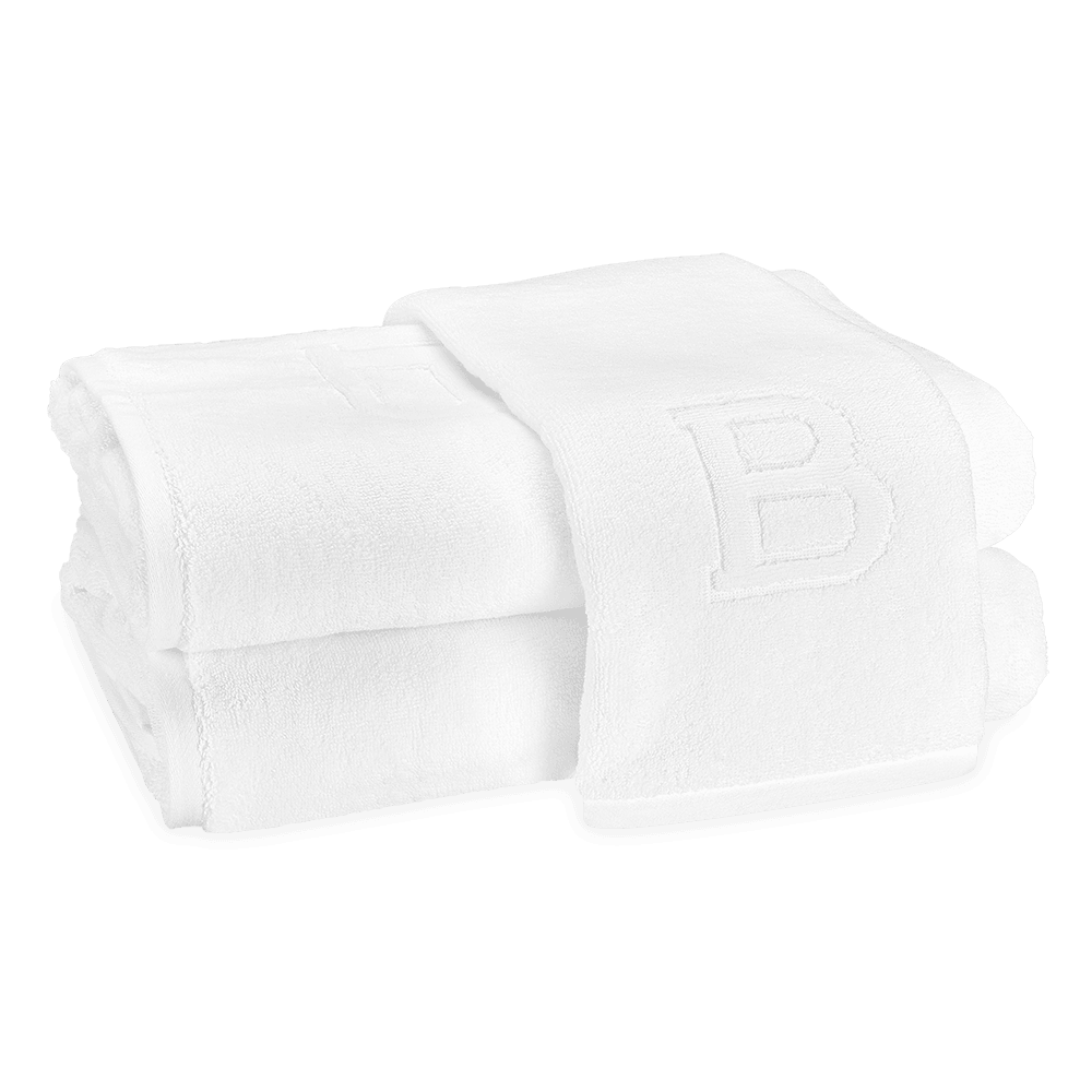Auberge Monogrammed Fingertip Towel - Elegant Linen