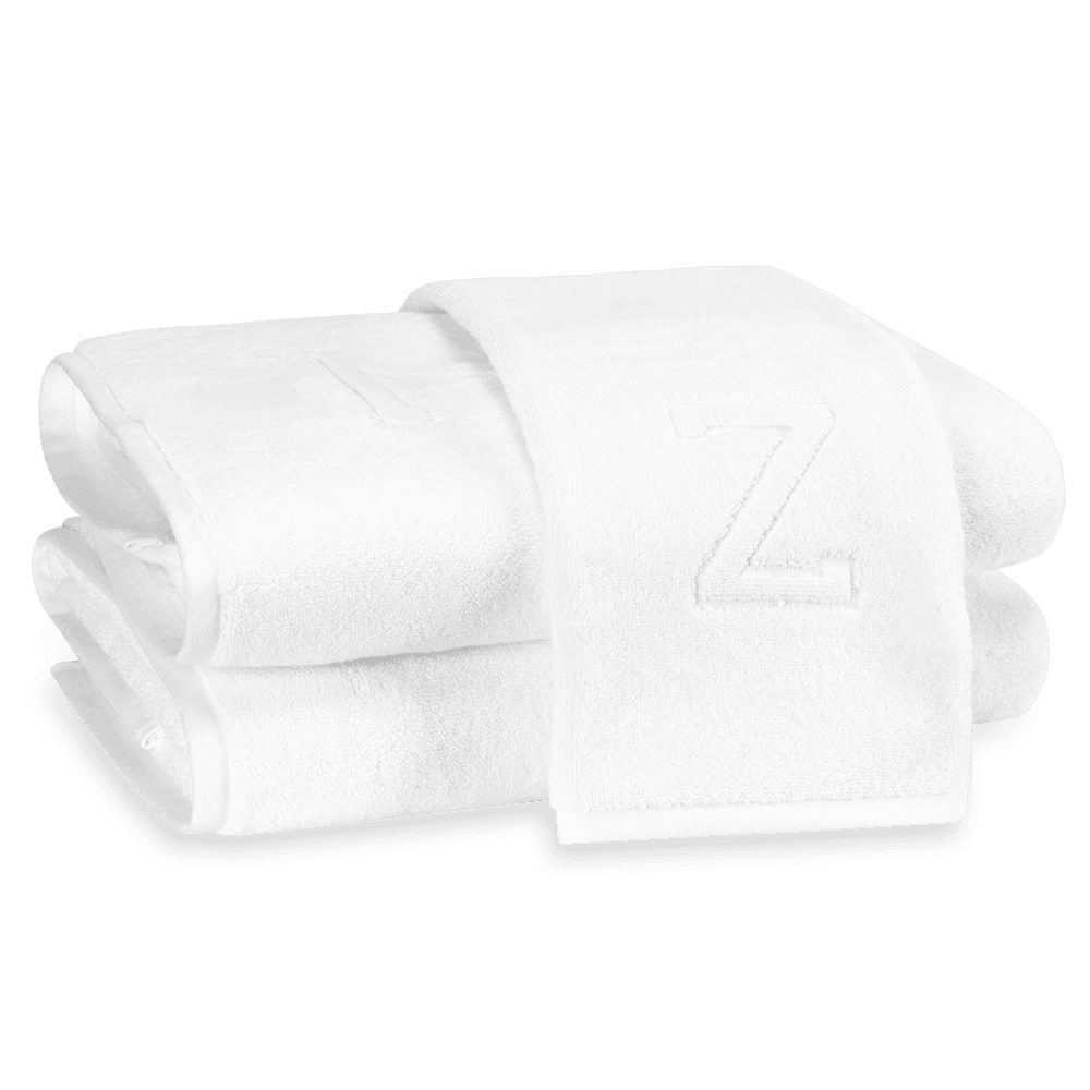 Auberge Monogrammed Fingertip Towel - Elegant Linen