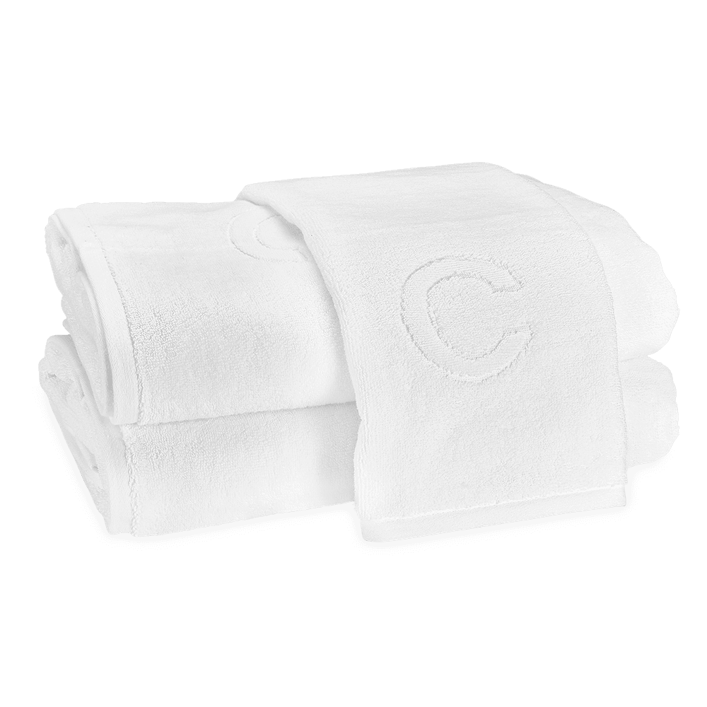 Auberge Monogrammed Fingertip Towel - Elegant Linen