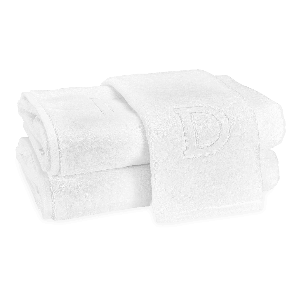 Auberge Monogrammed Fingertip Towel - Elegant Linen