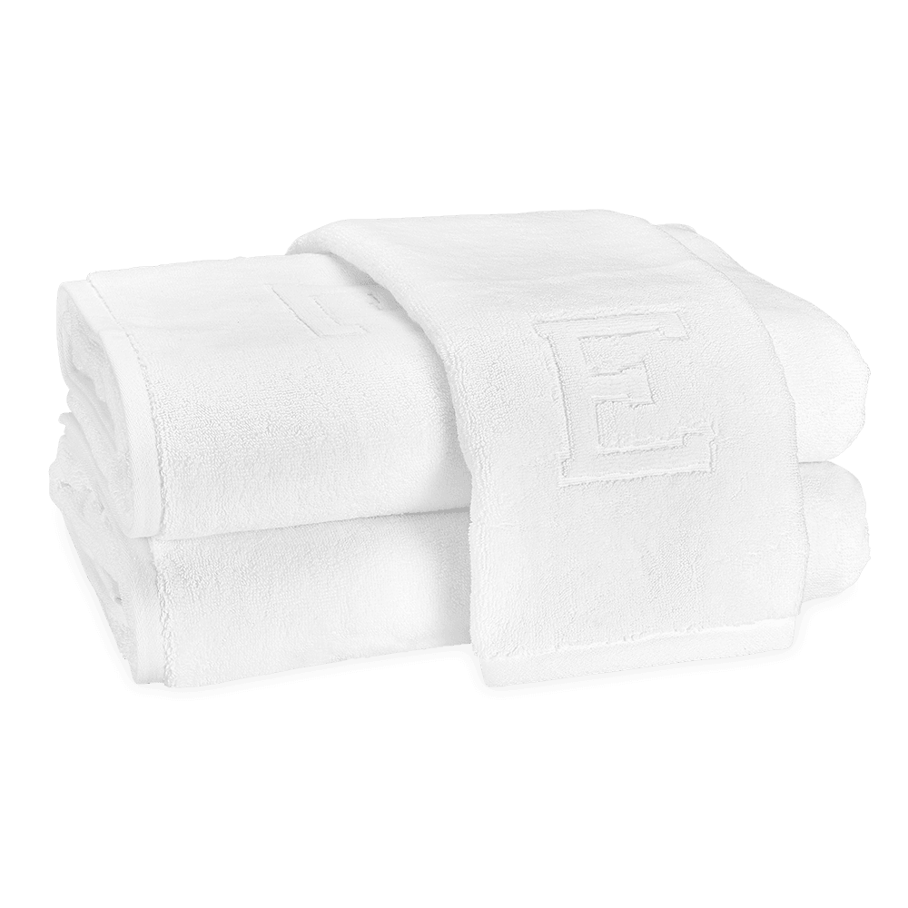 Auberge Monogrammed Fingertip Towel - Elegant Linen