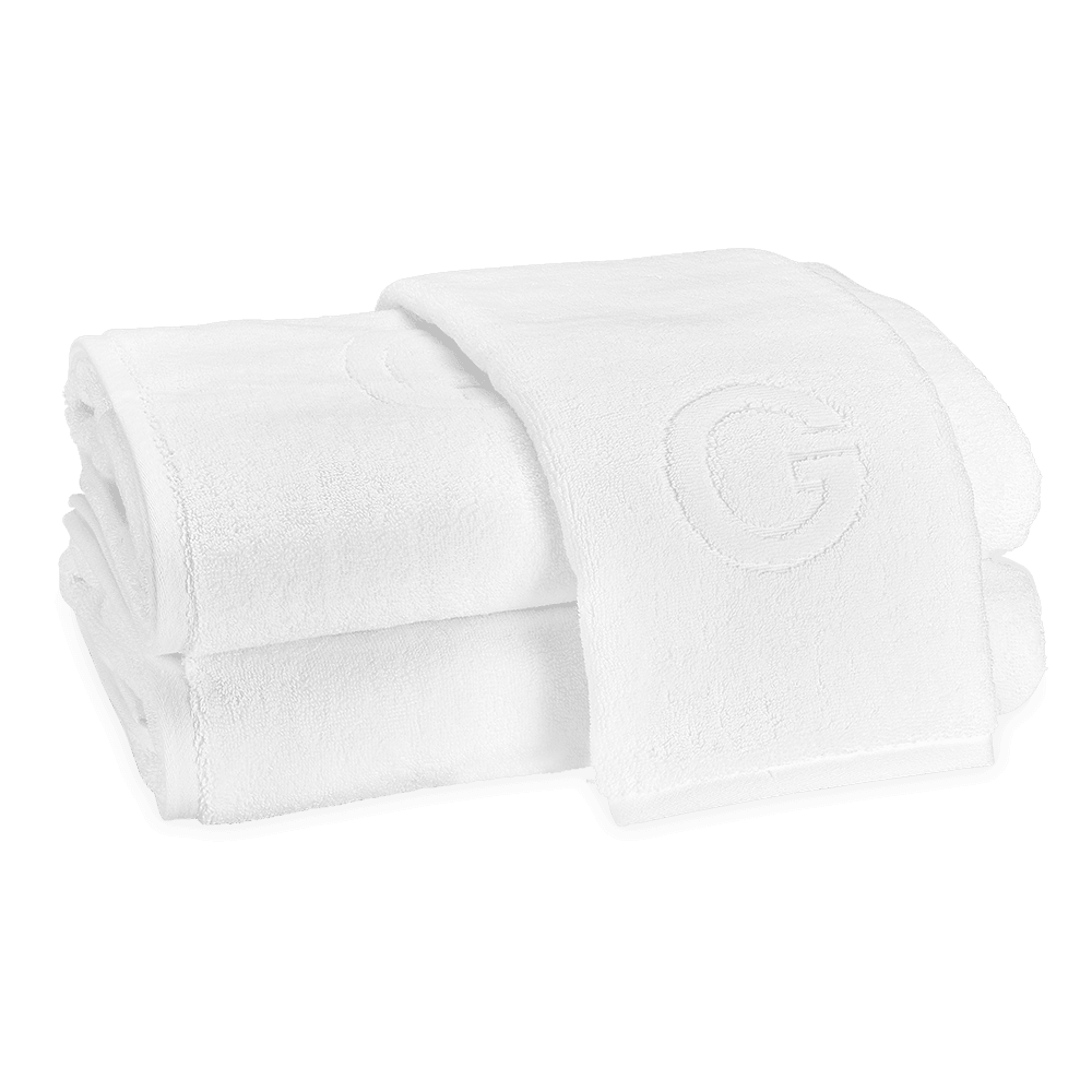Auberge Monogrammed Fingertip Towel - Elegant Linen