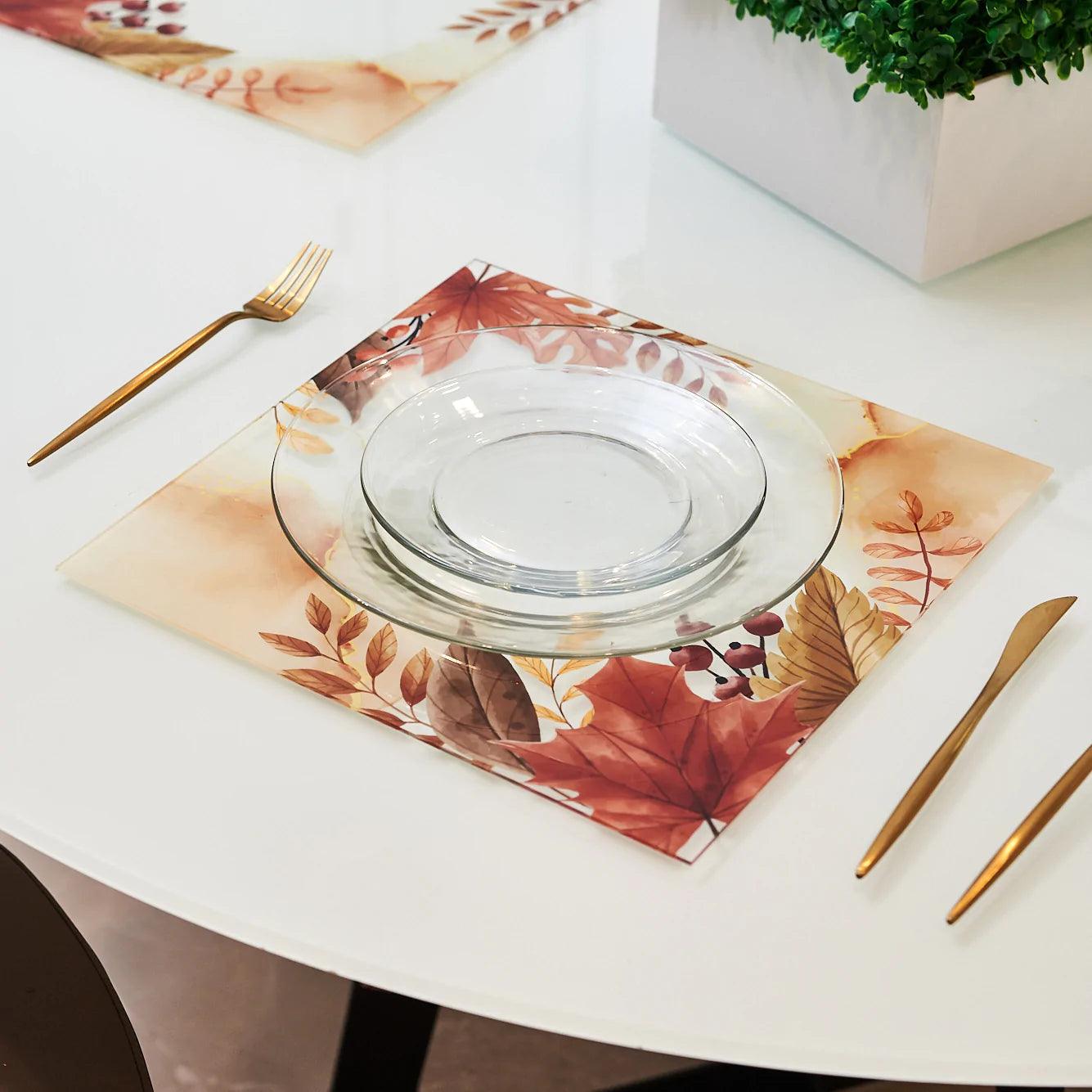 Autumn Chargers - Elegant Linen