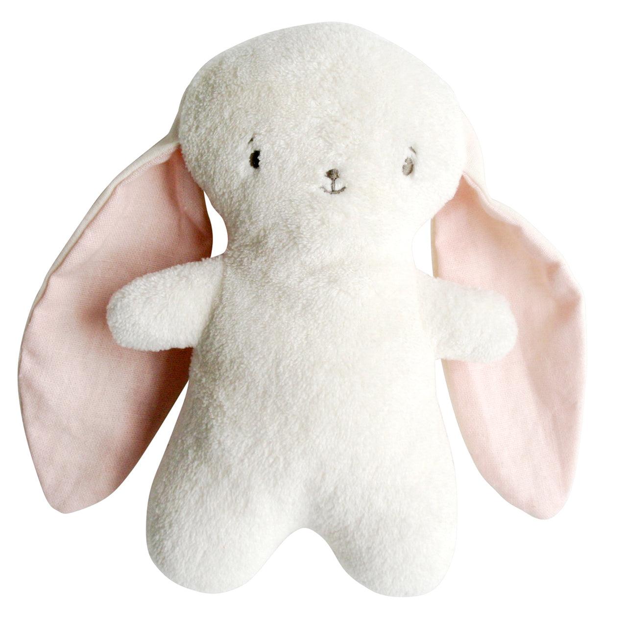 Bobby Snuggle Bunny 20cm Pink Linen - Elegant Linen