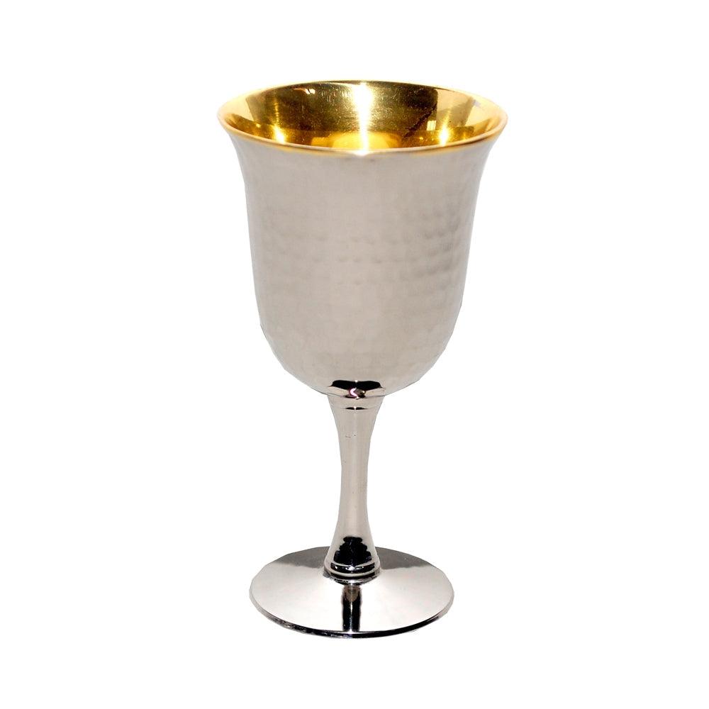 Brass Kiddush Cup - Elegant Linen