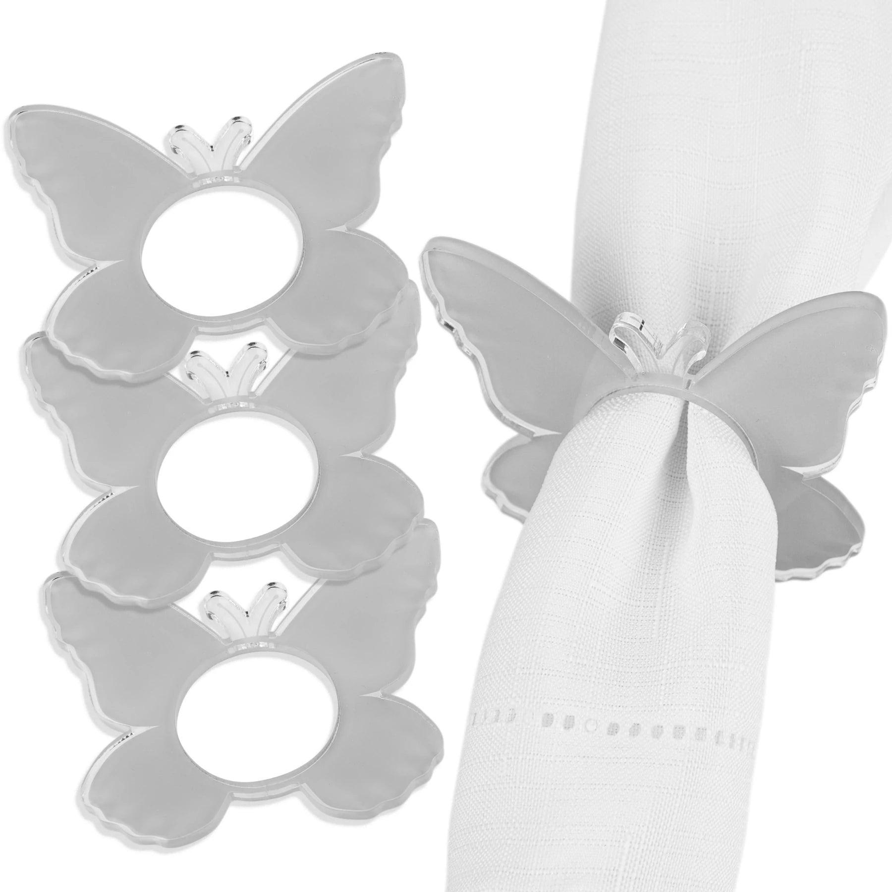Butterfly Napkin Rings - Elegant Linen