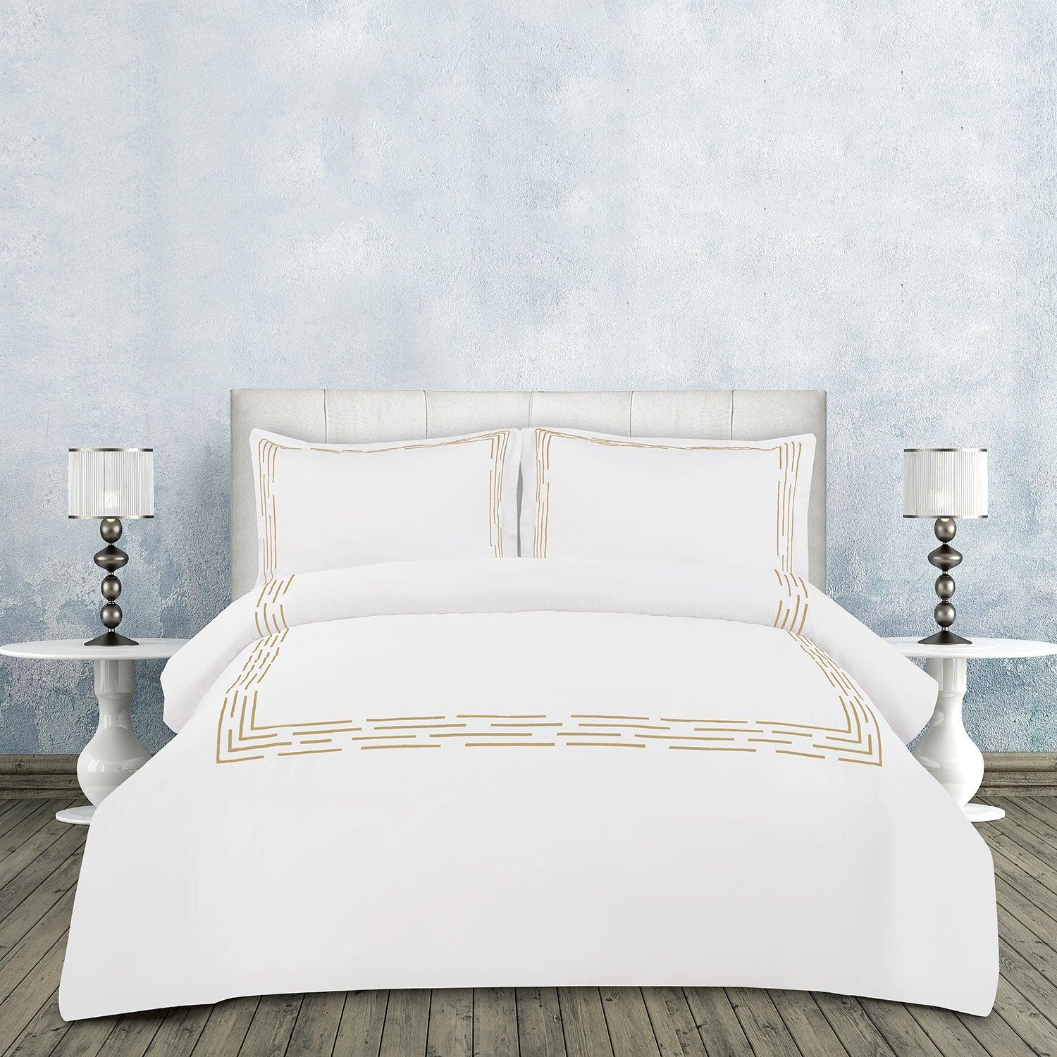 Cannes 4 Piece Bedding Set - Elegant Linen