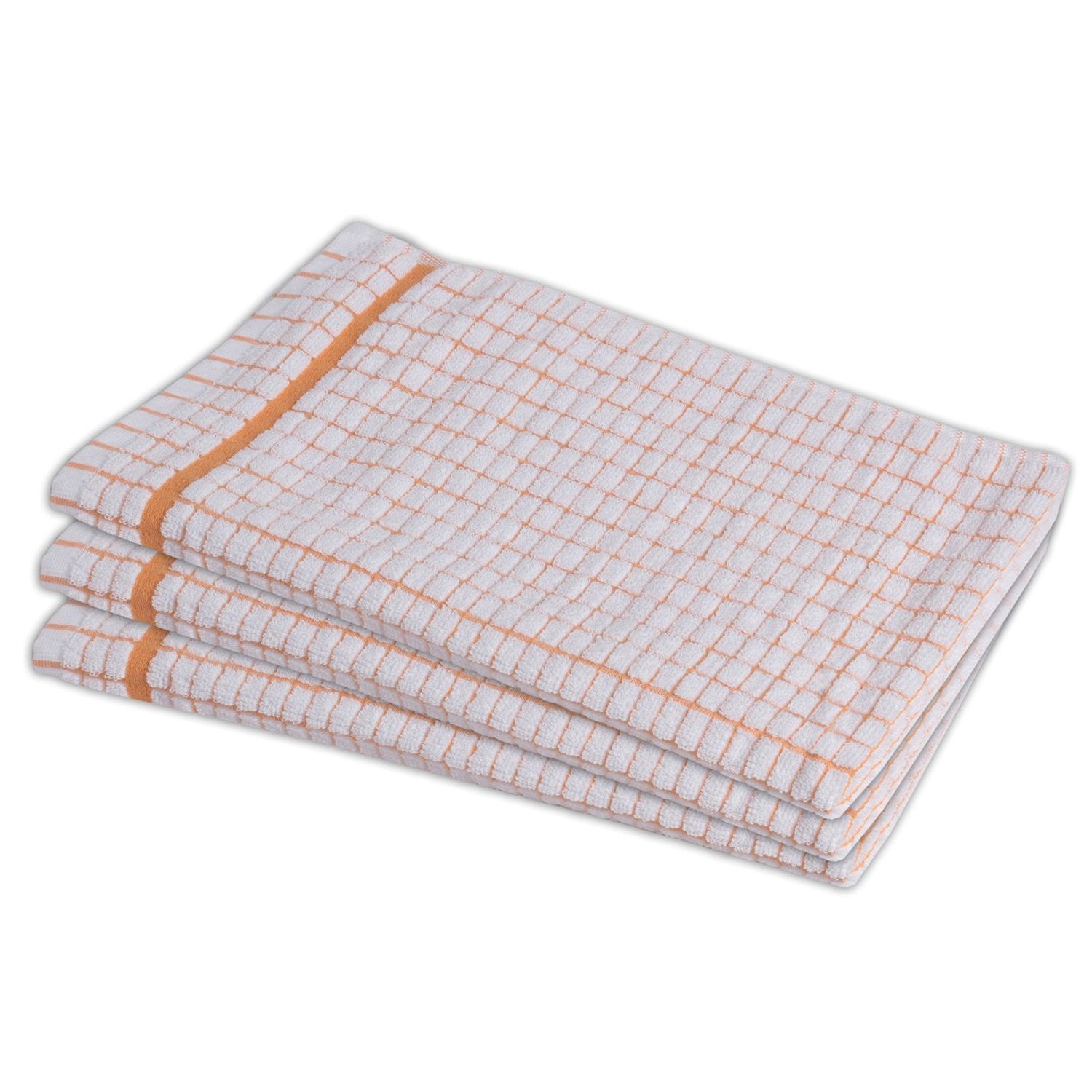 European Art Checkered Design Cotton Dish Towels
