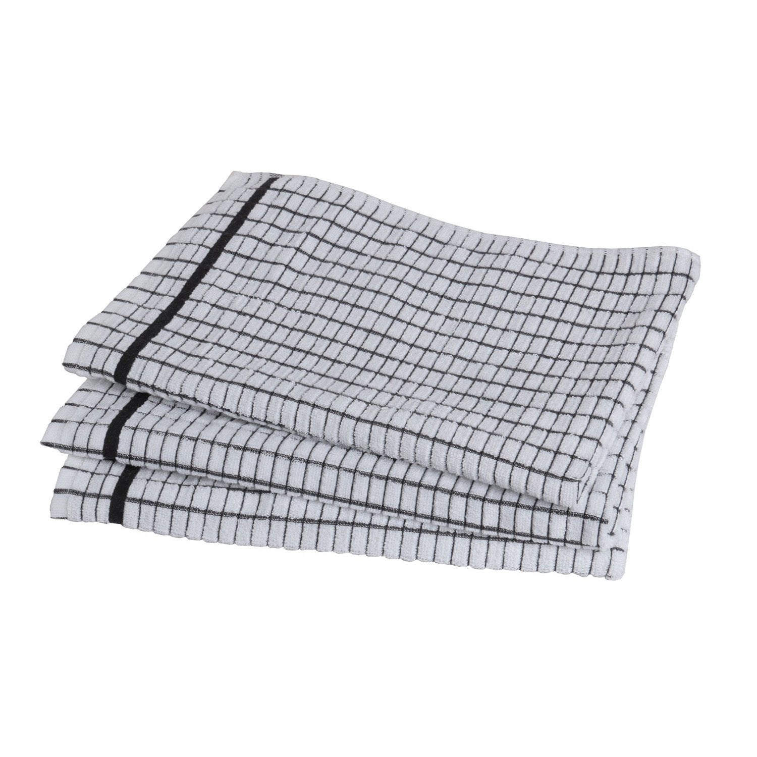 European Art Checkered Design Cotton Dish Towels