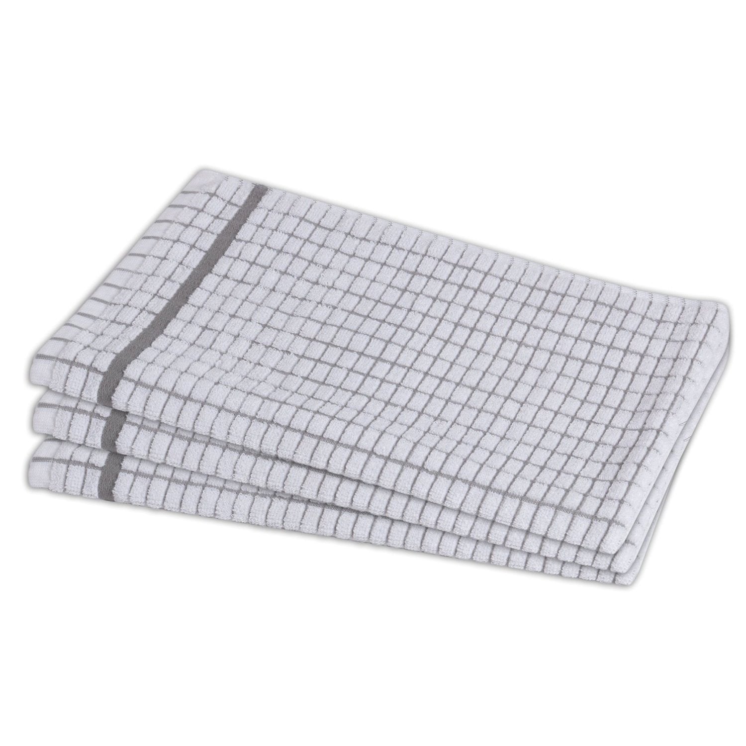 European Art Checkered Design Cotton Dish Towels