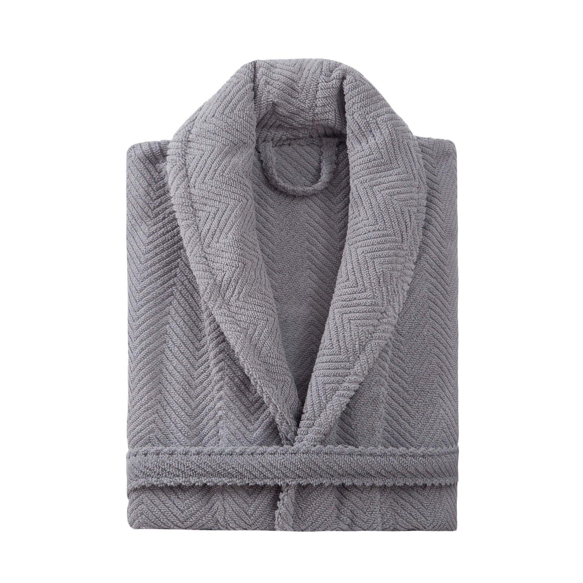 Chevron Bathrobe - Elegant Linen