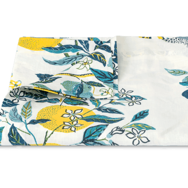 Citrus Garden Tablecloth - Elegant Linen