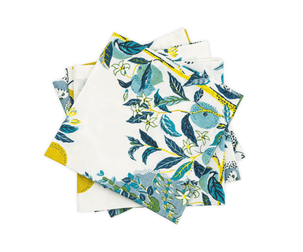 Citrus Garden Tablecloth - Elegant Linen