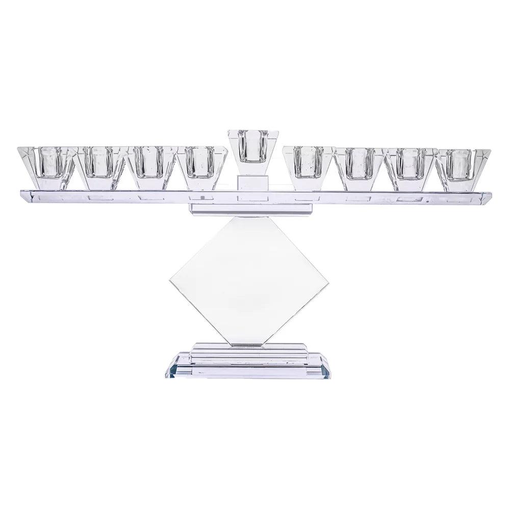 Classical Crystal Menorah - Elegant Linen