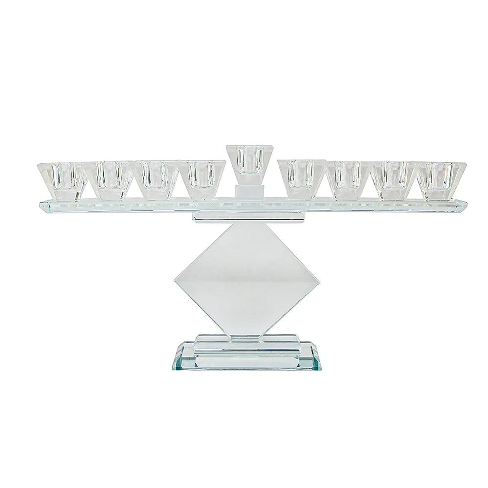 Classical Crystal Menorah - Elegant Linen