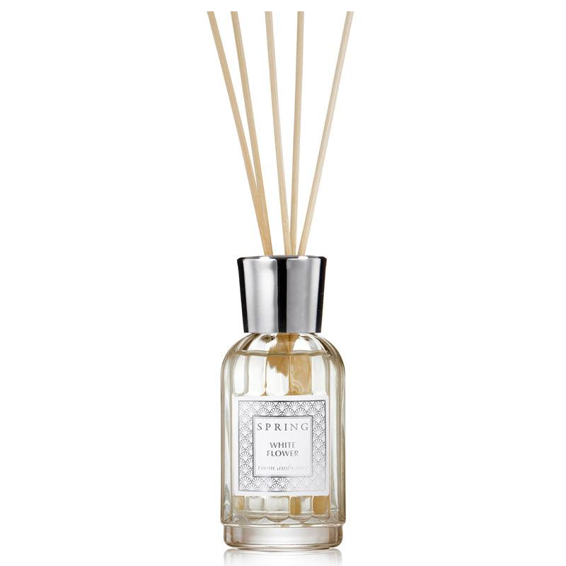 Clear White Flower Reed Diffuser 100ml - Elegant Linen