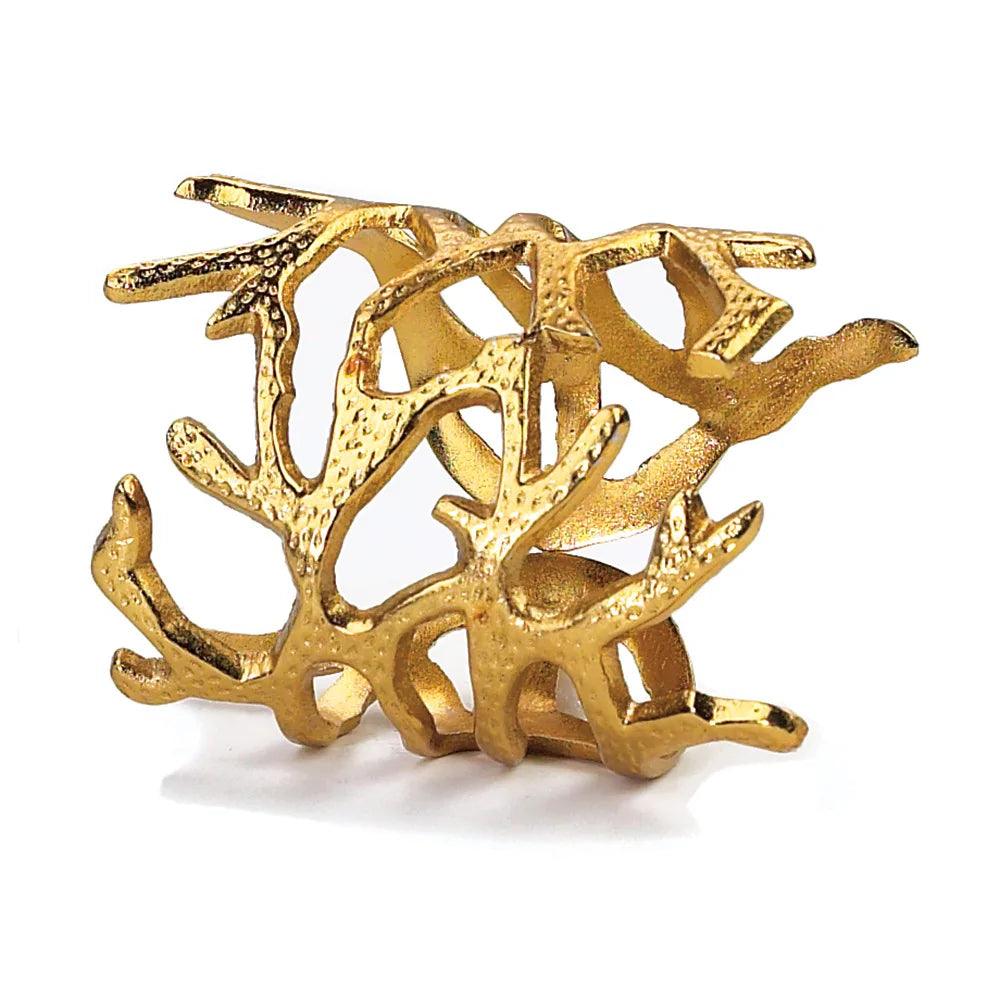 Coral Napkin Ring - Elegant Linen
