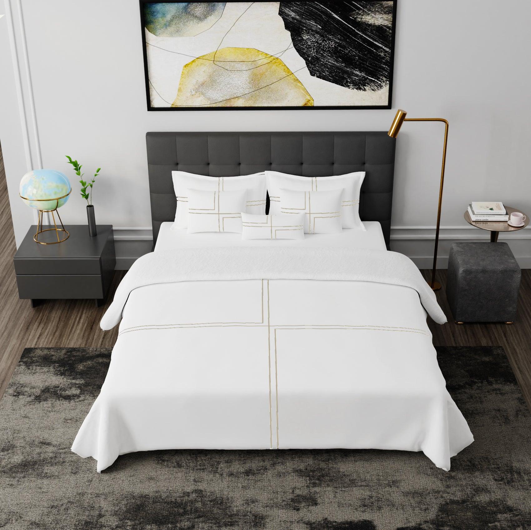 Crossroads 4 Piece Bedding Set - Elegant Linen
