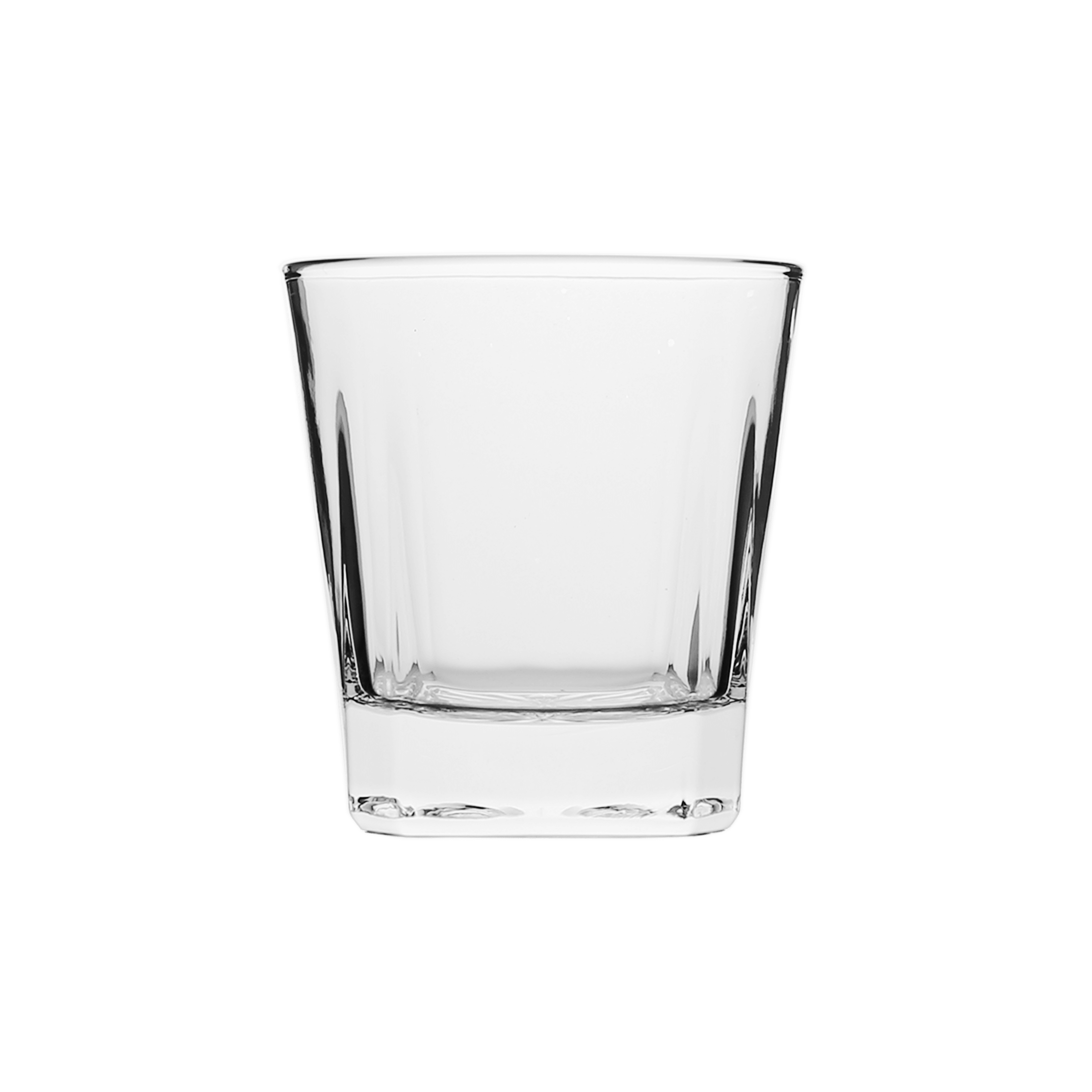 Crystal Decanter Square Design Set W 6 Cups Clear - Elegant Linen