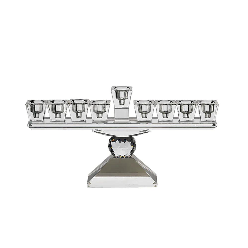Crystal Menorah Decorative Jewel Stand - Elegant Linen