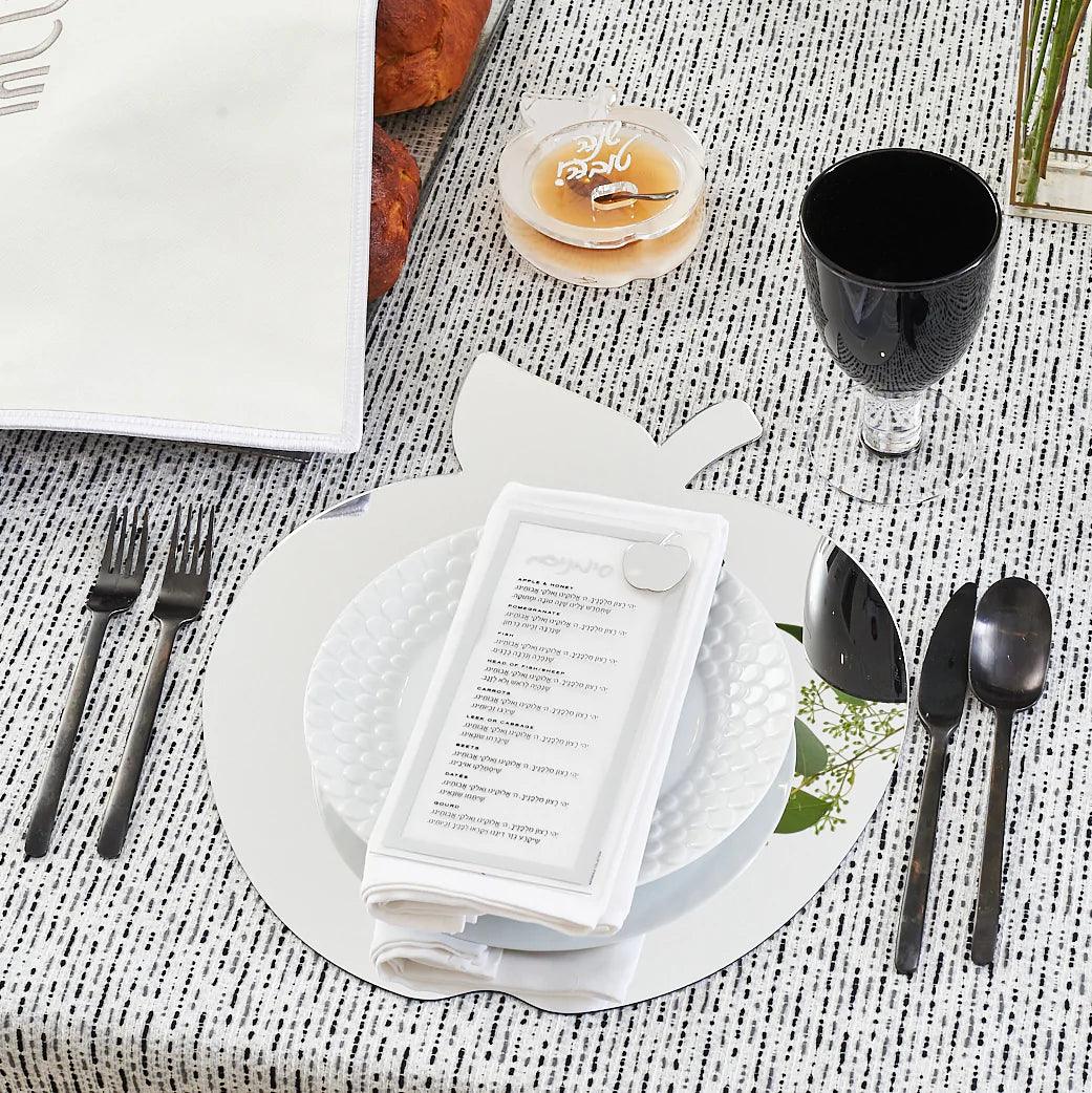 Die-Cut Apple Honey Dish - Elegant Linen