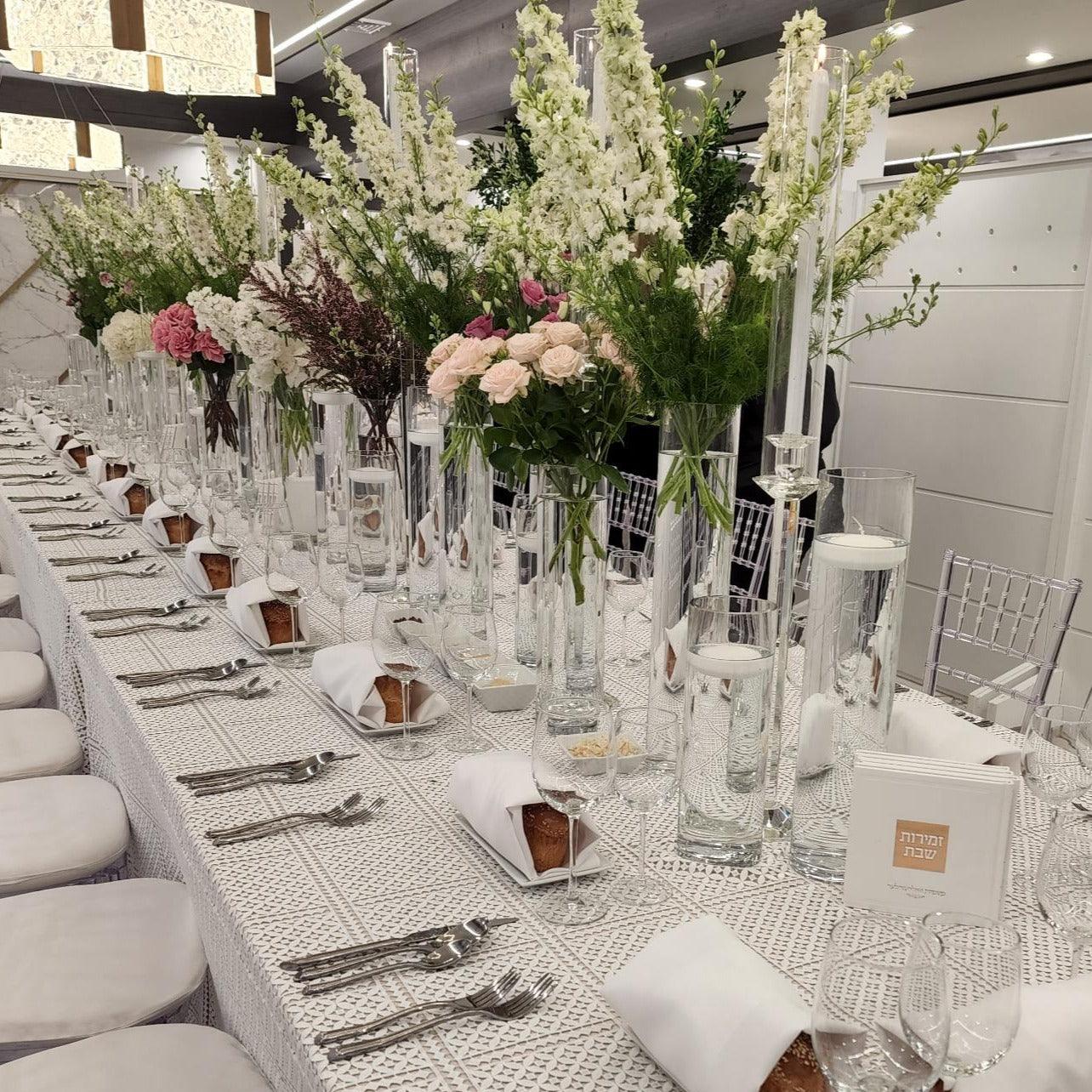 Doria Eyelet Tablecloth - Elegant Linen