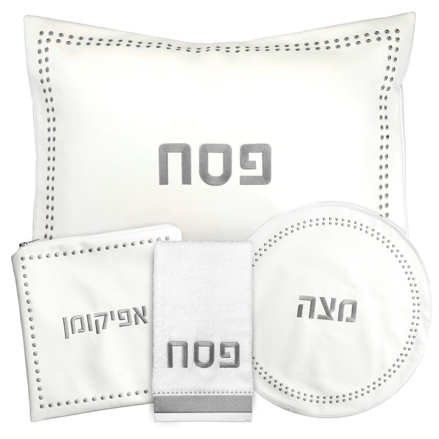 Dot Border Pesach Set - Elegant Linen