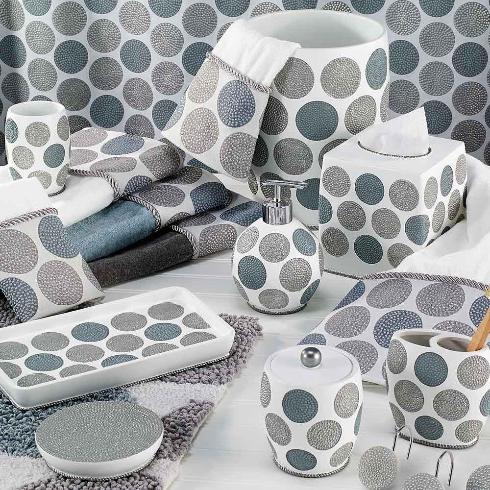 Avanti Dotted Circles Collection Bath Accessories