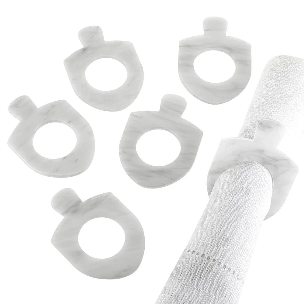 Dreidel Napkin Rings - Elegant Linen