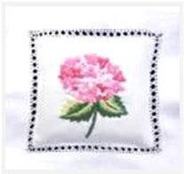 Embroidered Lavender Sachet - Elegant Linen