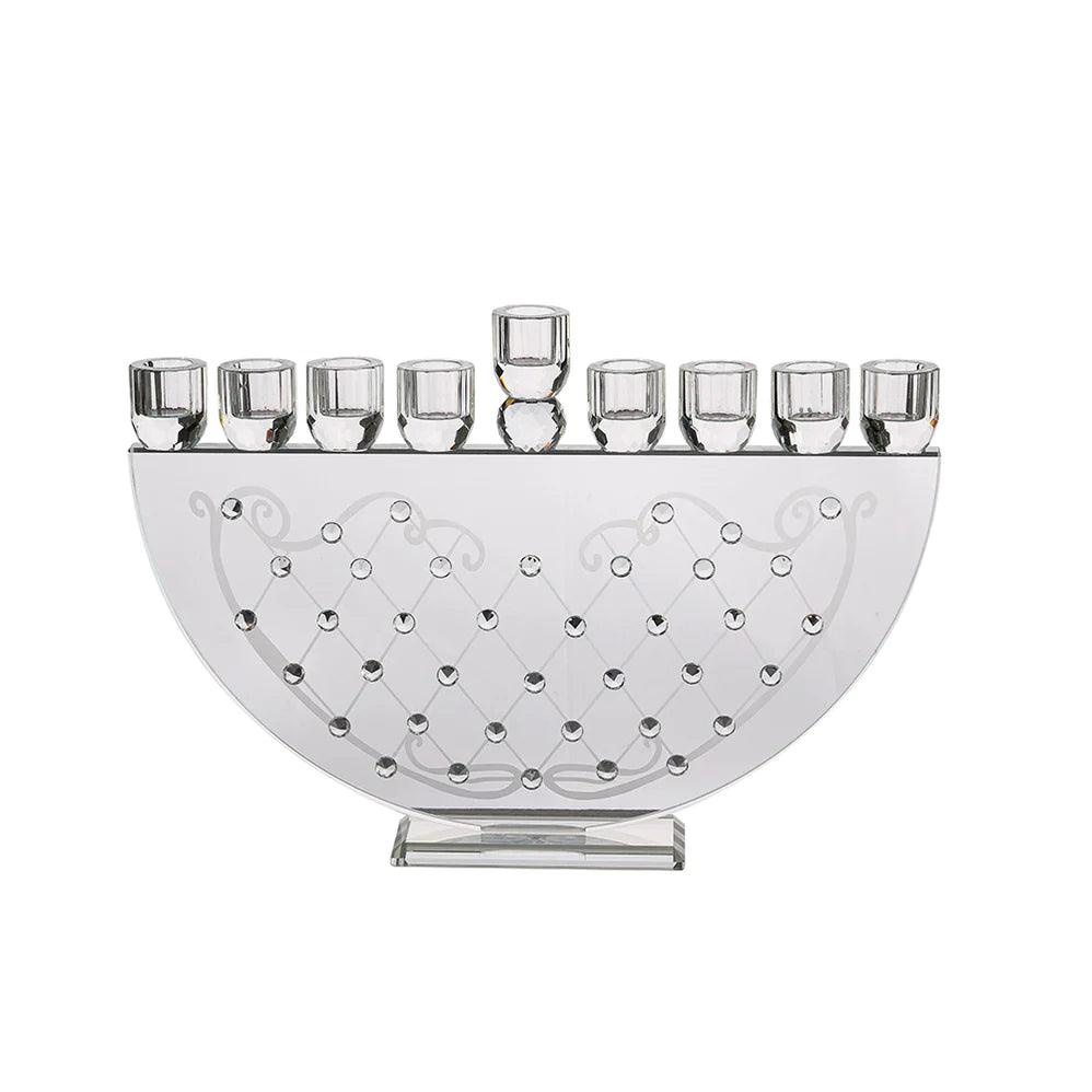 Exquisite Crystal Menorah - Elegant Linen