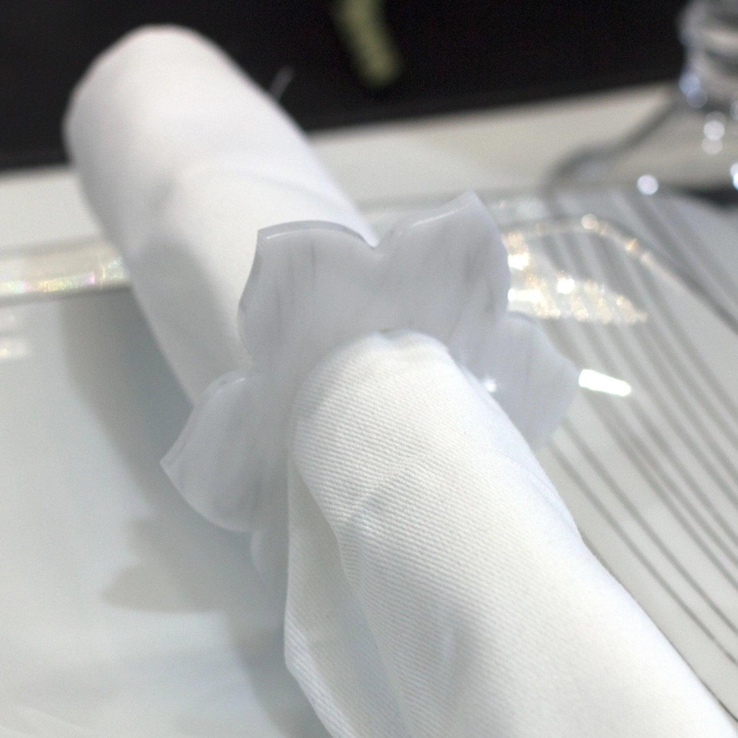 Flower Napkin Rings - Elegant Linen