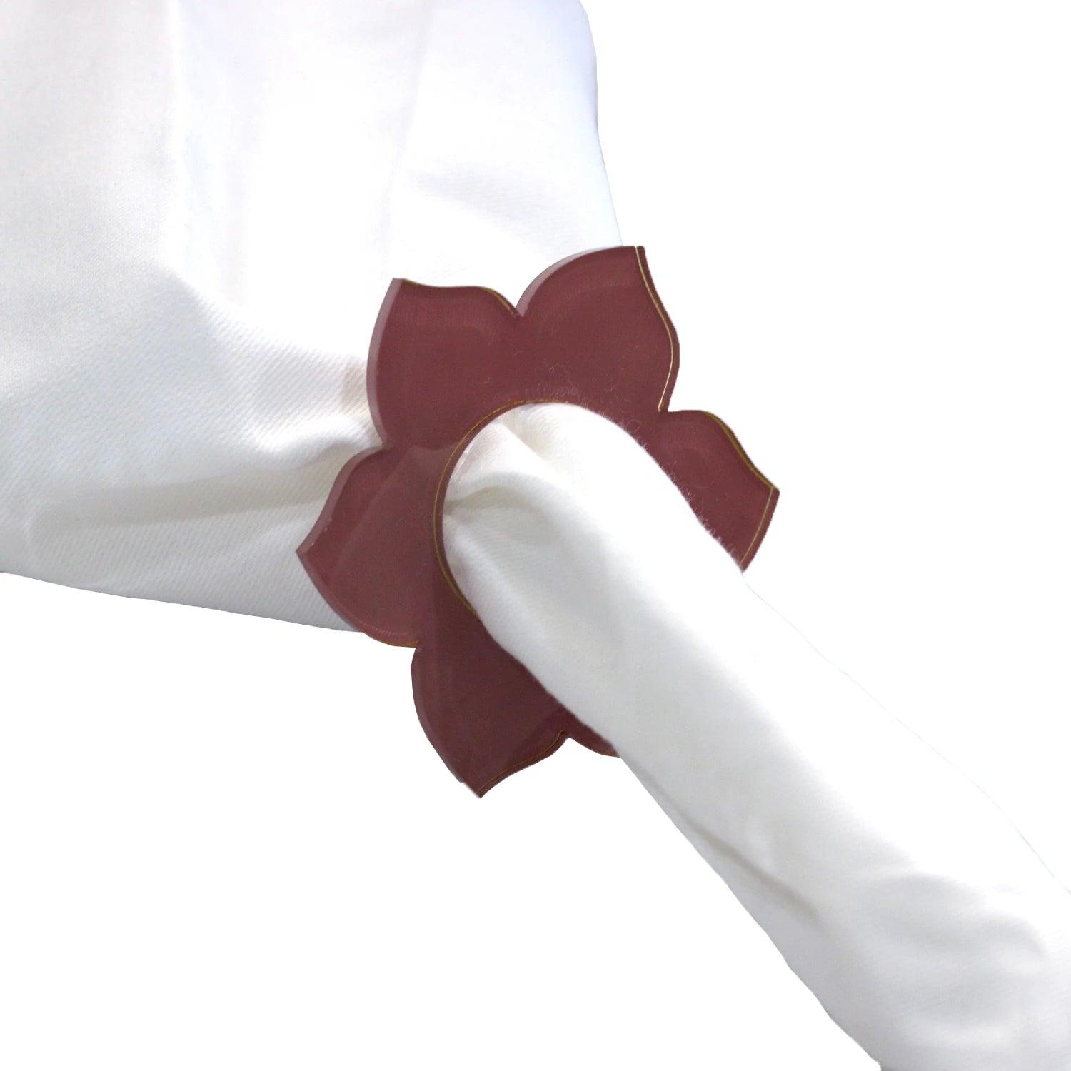 Flower Napkin Rings - Elegant Linen
