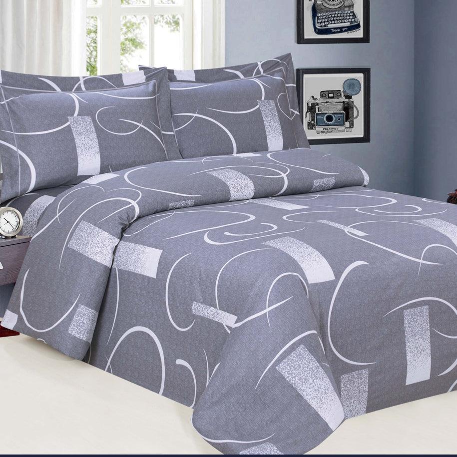 French Abstract 6 Piece Bedding Set - Elegant Linen