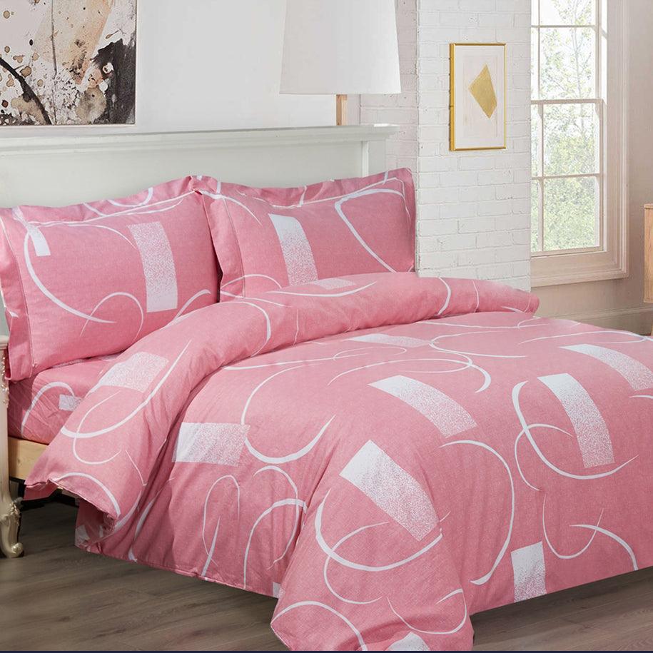 French Abstract 6 Piece Bedding Set - Elegant Linen