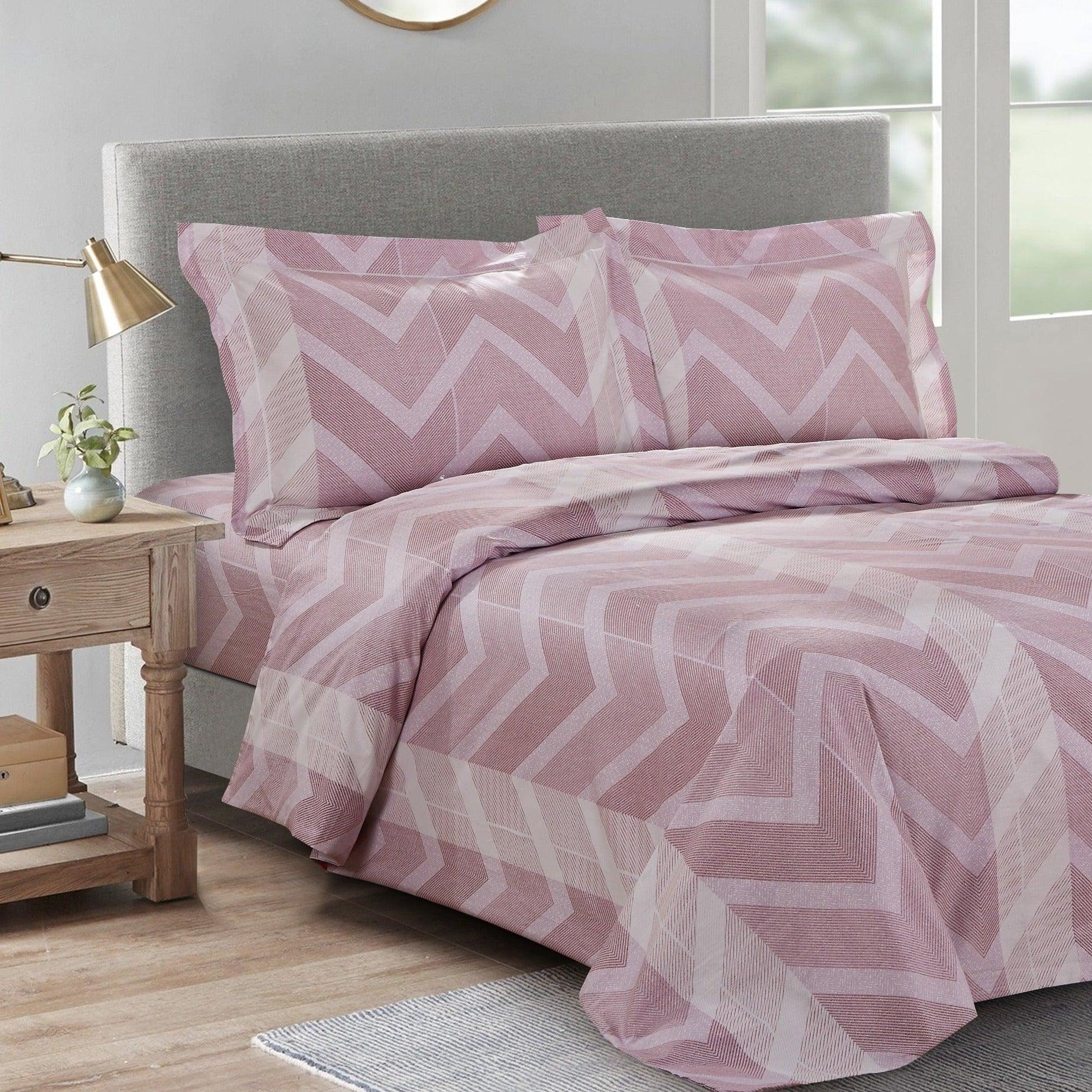 French Soft Waves 6 Piece Bedding Set - Elegant Linen