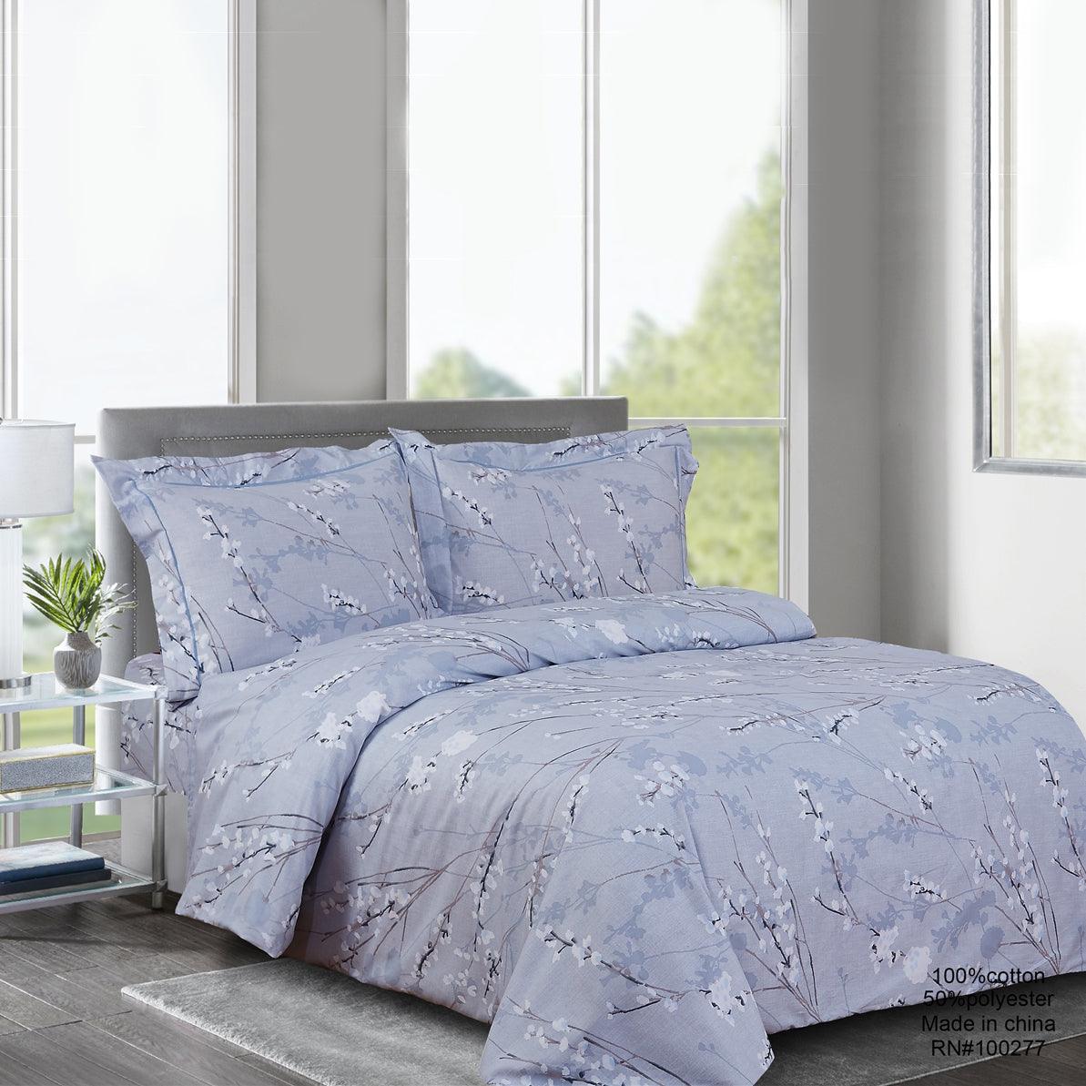 French Spring Bloom 6 Piece Bedding Set - Elegant Linen