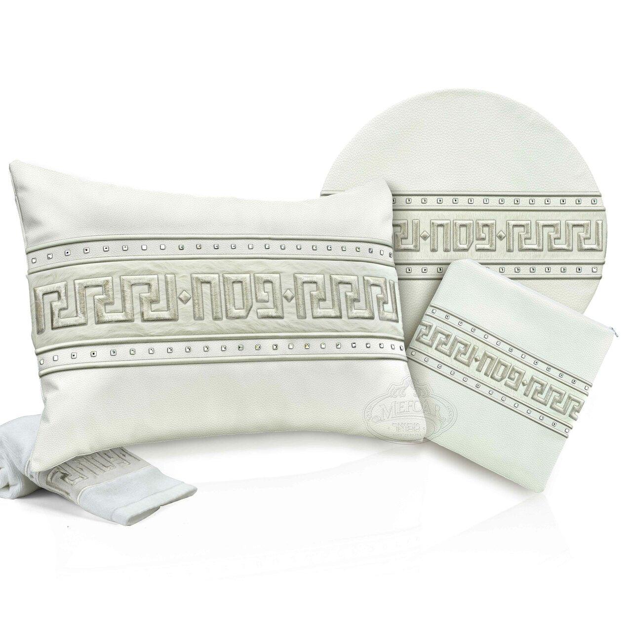 Givan'e Leather & Fur Collection Pesach Set - Elegant Linen