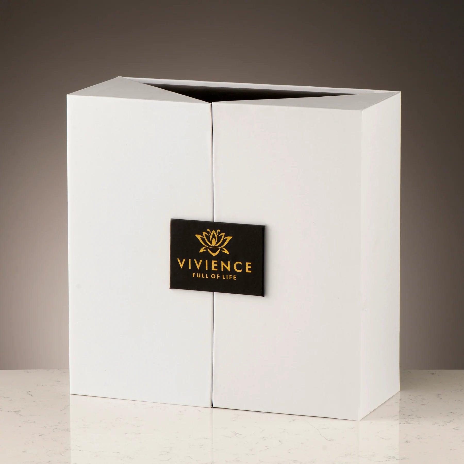 Gold Bottle Diffuser With Gold Cap/White Flower, "English Pear & Freesia" Scent - Elegant Linen