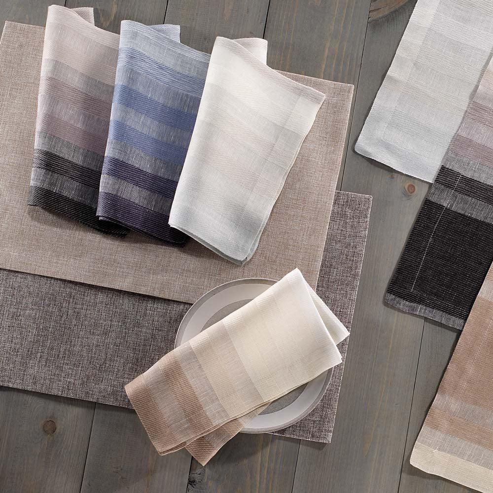 Gradient Stripe Napkin - Elegant Linen